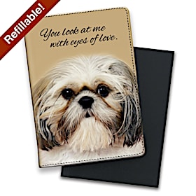 Faithful Friends - Shih Tzu Fabric Refillable Journal