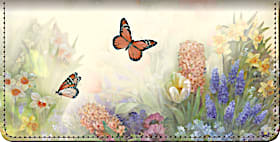 Lena Lius Butterfly Gardens Checkbook Cover