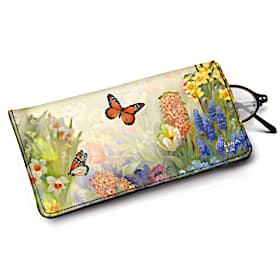 Lena Lius Butterfly Gardens Eyeglass Case