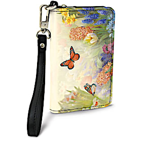 Lena Liu&#039;s Butterfly Gardens Small Wristlet Purse