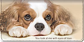 Faithful Friends - Cavalier King Charles Checkbook Cover