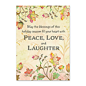Live, Laugh, Love, Learn Personalized Holiday Cards