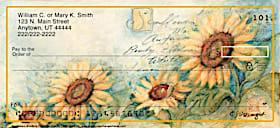 Sunflowers Personal Checks