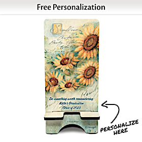 Sunflowers Personalized Art Phone Stand