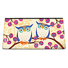 Challis and Roos Awesome Owls Cosmetic Makeup Bag