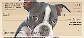 Faithful Friends Boston Terrier Personal Checks