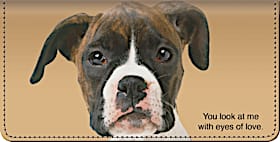 Faithful Friends - Boxer Checkbook Cover