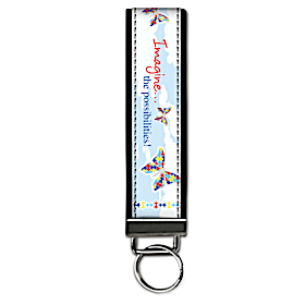 Autism: Imagine Wristlet Keychain