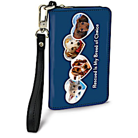 Rescued is My Breed of Choice Small Wristlet Purse