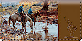 Cowboy Round Up Checkbook Cover