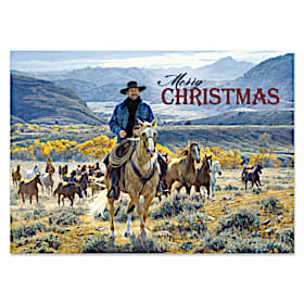 Cowboy Round Up Personalized Holiday Cards