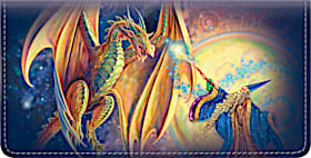 Dragons and Wizards Checkbook Cover