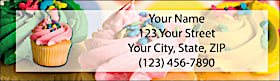 Cupcake Craze Return Address Label