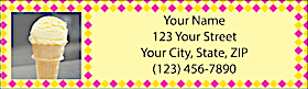 Ice Cream Dreams Return Address Label