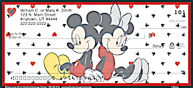 Mickey Loves Minnie Personal Checks