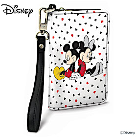 Disney Mickey Loves Minnie Small Wristlet Purse