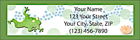 Challis & Roos Leap Frog Return Address Label