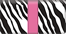 Zebra Print Checkbook Cover