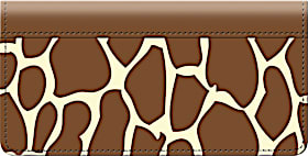 Giraffe Print Checkbook Cover