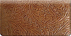 Western Tooled Checkbook Cover