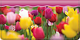 Tulips Checkbook Cover