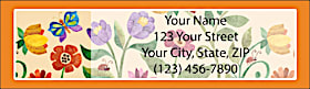 Challis &amp; Roos Blooming Gardens Return Address Label