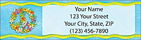 Peace Signs Return Address Label