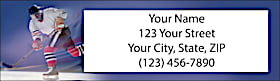 Hockey Return Address Label