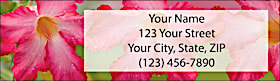 Exotic Flowers Return Address Label