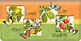 Botanical Fruits Checkbook Cover
