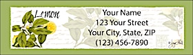 Botanical Fruits Return Address Label