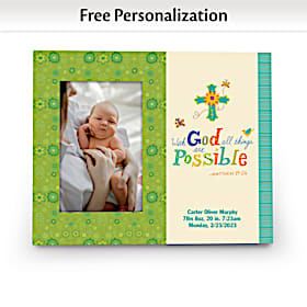 Words of Faith Personalized Picture Frame