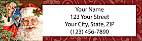 Santa Holiday Return Address Label