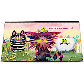 Comical Cats Cosmetic Makeup Bag