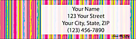 Viva La Stripe Return Address Label