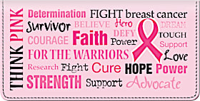 Hope for a Cure Checkbook Cover