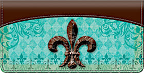 Fleur De Lis Checkbook Cover