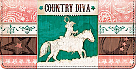 Country Diva Checkbook Cover