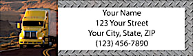 Big Rigs Return Address Label