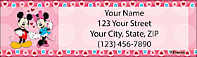 Disney Classic Romance Return Address Label