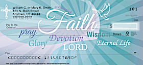 Faith Hope Christ Personal Checks