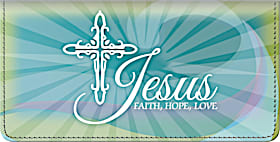 Faith Hope Christ Checkbook Cover