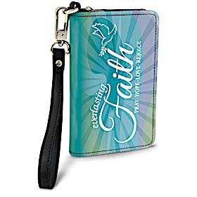 Faith Hope Christ Small Wristlet Purse