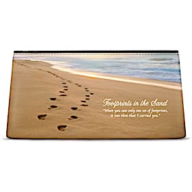 Footprints Cosmetic Makeup Bag