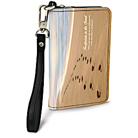 Footprints Small Wristlet Purse