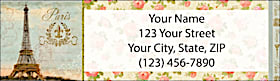 Vue de Paris Return Address Label