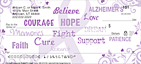 Alzheimers Awareness Personal Checks