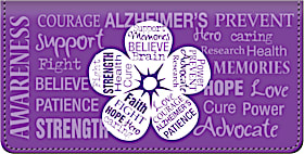 Alzheimers Awareness Checkbook Cover