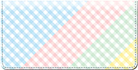 Gingham Style Checkbook Cover