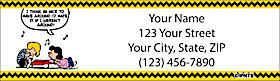 Classic Peanuts Return Address Label